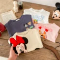 Trendy  Disney Children T-shirt Long-sleeved Tops Spring/autumn Clothing Kids Bottoming Shirt Cartoon Crewneck Girl Blouse - Image 2