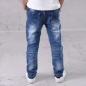 Kids Boys Jeans Fashion Clothes Classic Pants Denim Clothing Children Baby Boy Casual Bowboy Long Trousers 5-13Y - Image 2