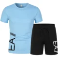 New Men's Clothing Summer Sports Suit Comfortable Breathable Mesh Running Sets Jogging Fitness Tracksuit Men Training Jersey - Image 4