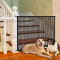 Pet Dog Barrier Fences with Hook Pet Isolated Network New Folding Breathable Mesh Stairs Gate Dog Safety Fence Pet Products