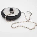 1pc Durable Rubber Bathtub Drain Stopper With chain Sink Plug Strainer, Lightweight And Sturdy For Bathroom & Kitchen