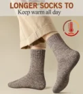 5 Pairs Winter Warm Men’s Socks Wool Male Women Socks Super Thicker Solid Socks Wool Socks Against Cold Snow Terry Socks - Image 2