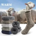 3 Winter Warm Thick Towel bottom Man Socks Wool Male Socks Slipper Socks Merino Wool Socks Against Cold Snow Socks 39-44 - - Image 4