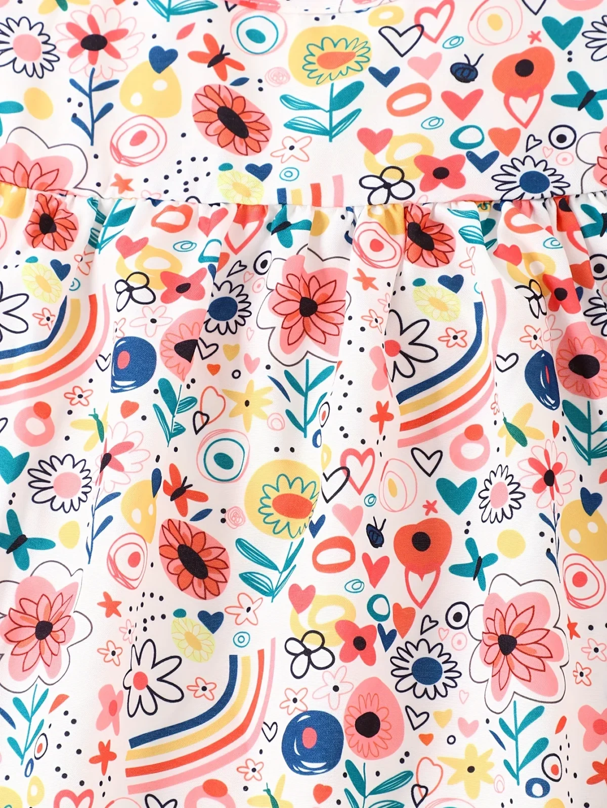 Baby Girl Spring and Summer Cute Casual Breathable Newborn Baby Skin Comfortable Cartoon Flower Print Sleeveless Dress - Image 4