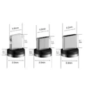 9pcs Converter Charging Cable Adapter For Mobile Phone 360 Degree Rotation Magnetic Tips Replacement Parts Easy Operate Durable - Image 4