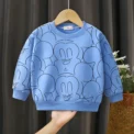 Disney Mickey Long Sleeve Sweatshirt Children's Clothes Tops Fashion Loose Crewneck Pullover Base Shirt For Girl Boy Autumn - Image 2