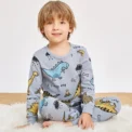 Kids Pajamas for Boys 2 3 4 5 6 7 8 9 10 11 12 13 14 Years Cotton Sleepwear Set Dinosaur Pyjamas Green Children Pijamas Clothing - Image 3