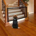 Pet Dog Barrier Fences with Hook Pet Isolated Network New Folding Breathable Mesh Stairs Gate Dog Safety Fence Pet Products - Image 3