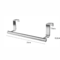 Kitchen Cabinet Door Towel Bar Stainless Steel Door Back Towel Hanging Holder Bathroom Punch-free Towels Hooks Home Organizer - Image 6