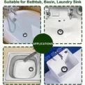 1pc Durable Rubber Bathtub Drain Stopper With chain Sink Plug Strainer, Lightweight And Sturdy For Bathroom & Kitchen - Image 6