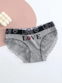 5pcs women cotton Panties Fashion Letter Printed Belt Ladies underwear Breathable Intimates Lingeries - Image 2