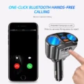 Car Cigarette Lighter Splitter Charger Dual USB QC 3.0 Quick Charge 12V Auto FM Transmitters Bluetooth Hands-free Call Sockets - Image 2