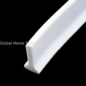Rubber Silicone Shower Barrier Water Stopper Bathroom Waterproof Strip Water Retaining Strip Bendable Door Bottom Sealing Strip - Image 4