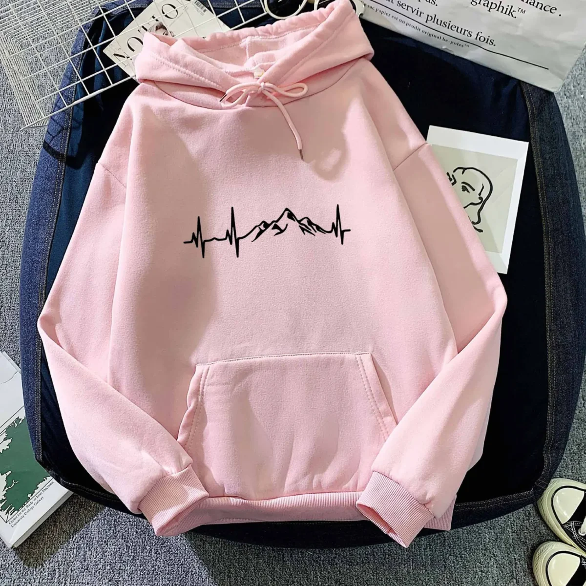 Spring/Fall Men's and women's hooded sweatshirts Street wear Running sweatshirts Casual tops Baggy jumpers - Image 6