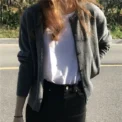 New Fashionable Round Neck Short Knitted Cardigan Loose Fit Casual Sweater Jacket for Women - Image 5