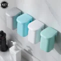 Creative New Magnetic Suction Mouthwash Cup Wall-mounted Toothbrush Rack Brushing Cup Home Bathroom Supplies - Image 3