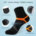 Lot Men's Socks Black Sports Socks Casual Run Autumn Winter High Quality Breathable Male Socks - - Image 6