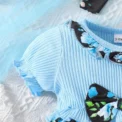 Dress For Kids 3-24 Months Korean Style Fashion Short Sleeve Cute Floral Princess Formal Dresses Ootd For Newborn Baby Girl - Image 6