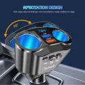 Car Cigarette Lighter Splitter Charger Dual USB QC 3.0 Quick Charge 12V Auto FM Transmitters Bluetooth Hands-free Call Sockets - Image 6