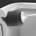TPR Silicone Head Toilet Brush Wall Mounted Cleaning Brush Long Handle Toilet Brush Bathroom - Image 3