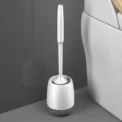 TPR Silicone Head Toilet Brush Wall Mounted Cleaning Brush Long Handle Toilet Brush Bathroom - Image 5