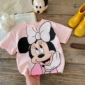 Summer Clothing Girls T-shirt Disney Minnie Short Sleeve Tops Children's Wear Tees Cartoon Cute Baby Girl T Shirts 1 2 3 4 5 6Y - Image 4