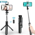 3In1 Bluetooth Wireless Selfie Tripod With Fill Light Shutter Remote Control Portable Foldable Monopod For iPhone Smart Phone
