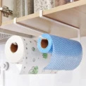 Creative Perforation-free Hanging Storage Rack Kitchen Paper Towel Rack Cabinet Paper Rack Plastic Wrap Spread Layout Rack - Image 4