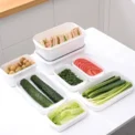 White Containers Fresh Box Kitchen Storage Refrigerator Food Storage Containers Kitchen Storage Food Sealed Kitchen Organizer - Image 6