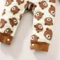 Newborn Baby Boy Romper Long Sleeves Cute Bear Print Bodysuit Spring Autumn Infant Boy Casual Jumpsuit Clothing for 0-18 Months - Image 4