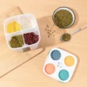 Split Lid Miscellaneous Grain Tank 1.5L Grain Kitchen Storage Box 2.3L Transparent Plastic Sealed Storage Tank - Image 3