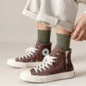 5/10 Pairs 95% Combed Cotton Socks Men Business Dress Long Socks Soft Breathable Spring Summer Colorful Sock For Man 5Pairs/Lot - Image 6