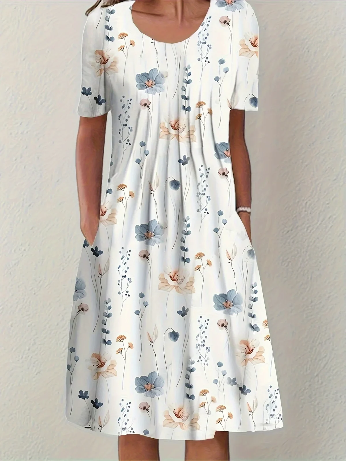 Plus Size Fashion Elegant Women Dress Loose Casual Dress Women Dress New Temperament - Image 2