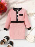 Baby spring and autumn fashion elegant temperament comfortable breathable dress