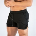 Muscle Running Sports Shorts Quick Dry Breathable Marathon Capris Fitness Beach Pants Tight Mesh Fabric hip-hop style