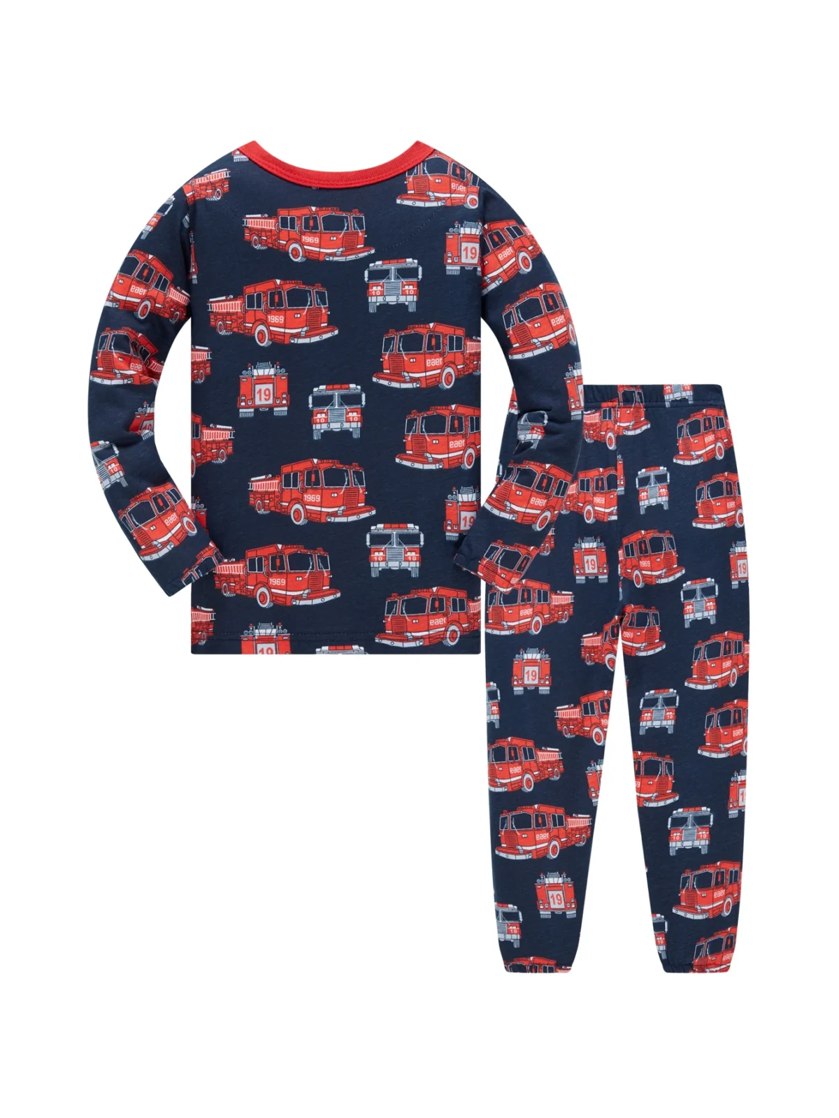 100% Cotton Children's Pajama Set 1-8 Year Old Boys and Girls Full Print Cartoon Pajama 2ps Comfortable Long Sleeve Home suit - Image 2