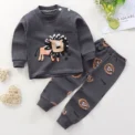 1-4Age Child Autumn Outfits Cartoon Tops Pants Long Sleeve Home Wear Suits New Toddler Pajamas Suits Boys And Girls Cute Outfits - Image 3