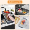The Bowl Drying Rack Is Expandable and Suitable For Kitchen Sinks The Metal Bowl And Dish Drain Is Multifunctional and The Bow - Image 3