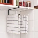 Kitchen Tissue Holder Punch-Free Paper Towel Holder Hanging Toilet Roll Paper Holder Towel Rack Bathroom Cabinet Door Hook Orga - Image 4