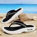 Hot Sale Men's Concise Slippers Fashion Mans Flip Flops EVA Waterproof Shoes Man Outdoor Sandals for Men Beach Bathroom Slides