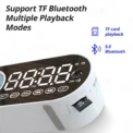 Quiet Wireless Bluetooth Speaker Alarm Clock RGB TWS USB LED Mirror Digital Clock FM Large Display Living Room Office Decoration - Image 5