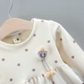 Baby Girl Dress Spring Autumn Girl Polka Dot Mesh Long Sleeved Princess Dress Cute Girl Birthday Party Dress - Image 5