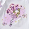 Ruffled Short Sleeve Toddler Girls T-shirt Butterfly Elf Summer Children Tops Cartoon Kids T shirts Casual Baby New Tees - Image 2