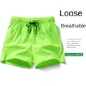 summer hot selling sports shorts, running pants, three piece pants, men's and women's zippered pockets, couple's short - Image 4
