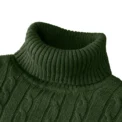 Autumn Men's Long Sleeve Knitted Sweaters Men's Slim Fit Turtleneck Sweater Casual Pullover Sweater Lightweight Ribbed Sweater - Image 5