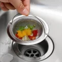 1Pc Stainless Steel Kitchen Sink Filter, Garbage Food Residue/Hair Catcher, Keep Your Bathtub -