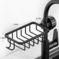 Bathroom Faucet Storage Rack Shower Shampoo Soap Holder Adjustable Kitchen Sink Rag Sponge Drain Rack Bathroom Accessories - Image 6