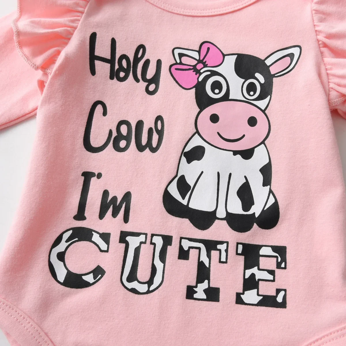 3Pcs Newborn Infant Baby Girls Cute Printed Clothes Set Long Sleeve Romper Top and Flared Pants Headband Spring Autumn Outfits - Image 3
