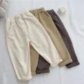 1-8 Years Boys Pants Kids Cargo Pants Mid-Rise Button Casual Outdoor Comfortable Breathable Spring Fall Fashion Chidren Trousers - Image 5