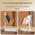 Mobile Phone Stand Desktop Support Stand Rotatable Folding Phone Stand Ipad Support Stand Alloy Metal Portable Lifting Stand - - Image 4